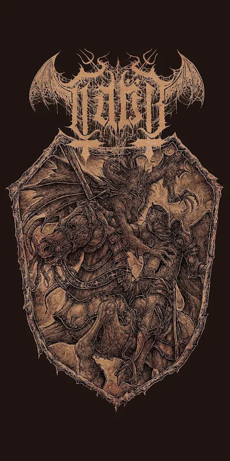 Dark Fantasy Knight Shield Artwork 4K Phone Wallpaper