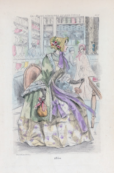 1850 Womens fashion in nineteenth century Paris 1902