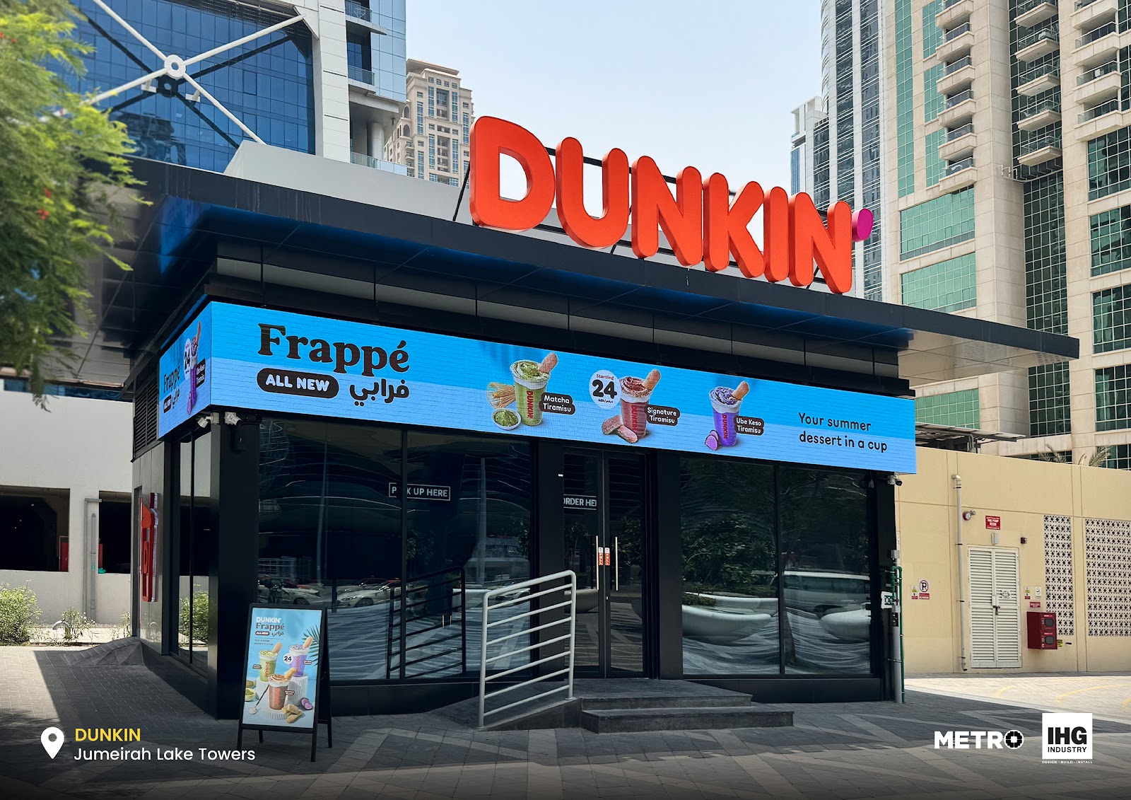Dunkin' Donuts JLT - Indoor LED Menu Boards & Branding Display LED display project Jumeirah Lake Towers (JLT), Dubai, UAE undefined