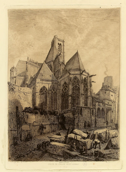 Abside de lEglise Saint Gervais 1866