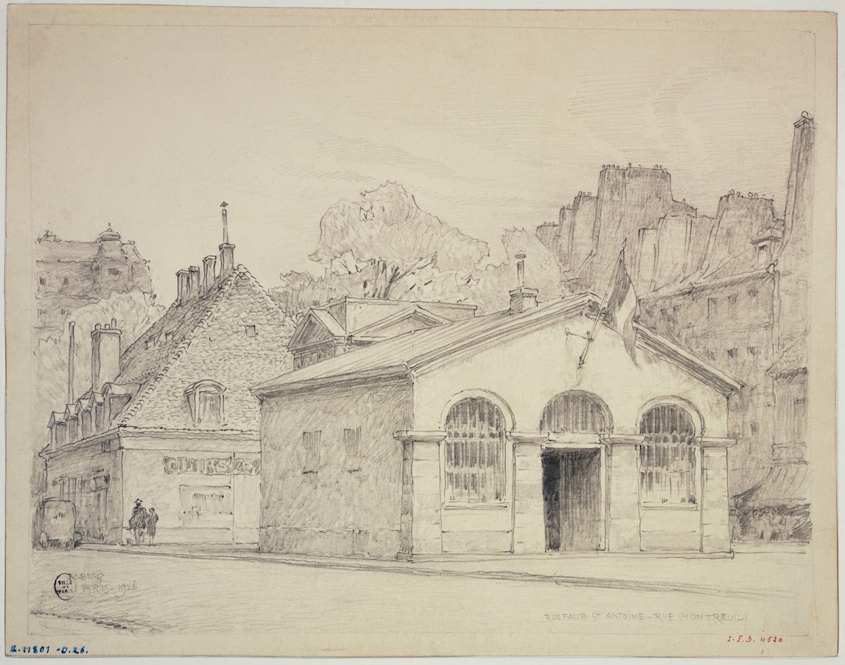 La rue du Faubourg Saint Antoine et la rue de Montreuil 1926