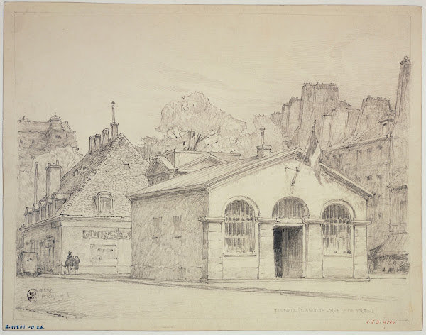 La rue du Faubourg Saint Antoine et la rue de Montreuil 1926