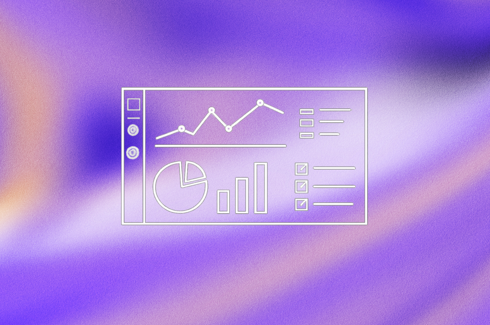 Training ROI measurement – charts and analytics data on a digital dashboard