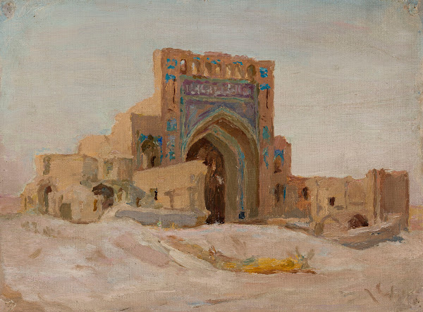 Old Persian mosque From the journey to Turkestan 1912