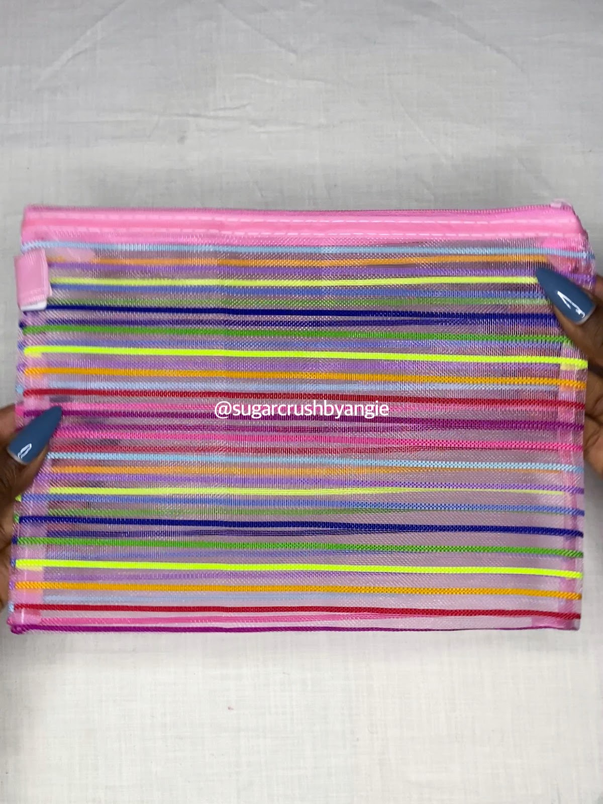 Pink Rainbow storage pouches