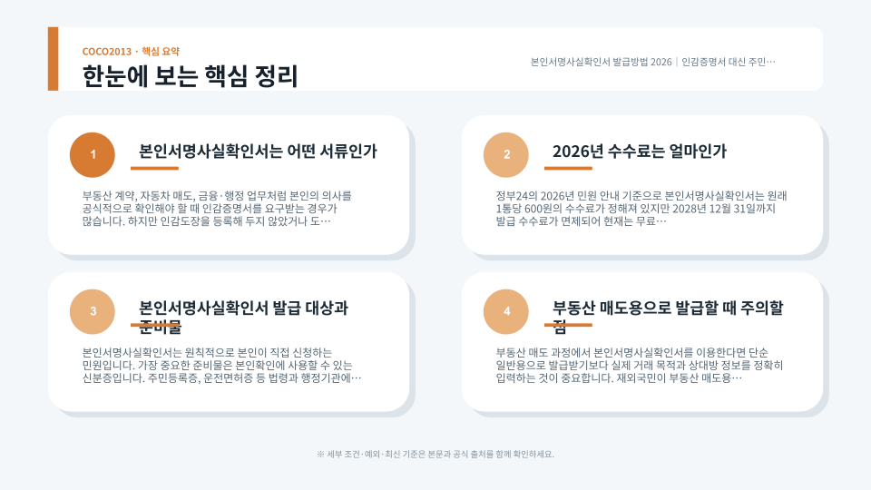 주민센터 방문 발급과 정부24 전자본인서명확인서 이용 절차의 차이를 비교하는 행정 민원 안내 장면