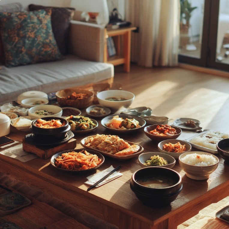 간소화된 차례상 이미지