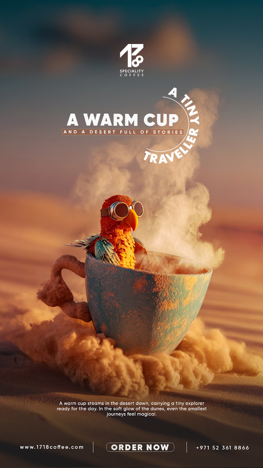 parrot and cup