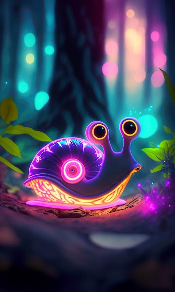 Glowing Snail Picture