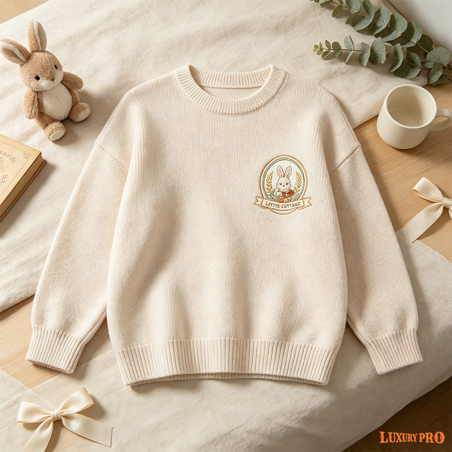 AOP GPT Children's Imitation Knit Sweater
