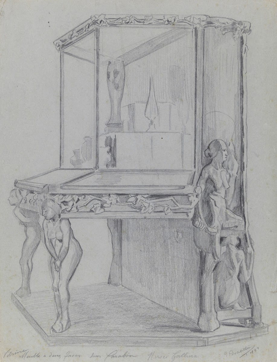 Etude de la vitrine Carabin 1898
