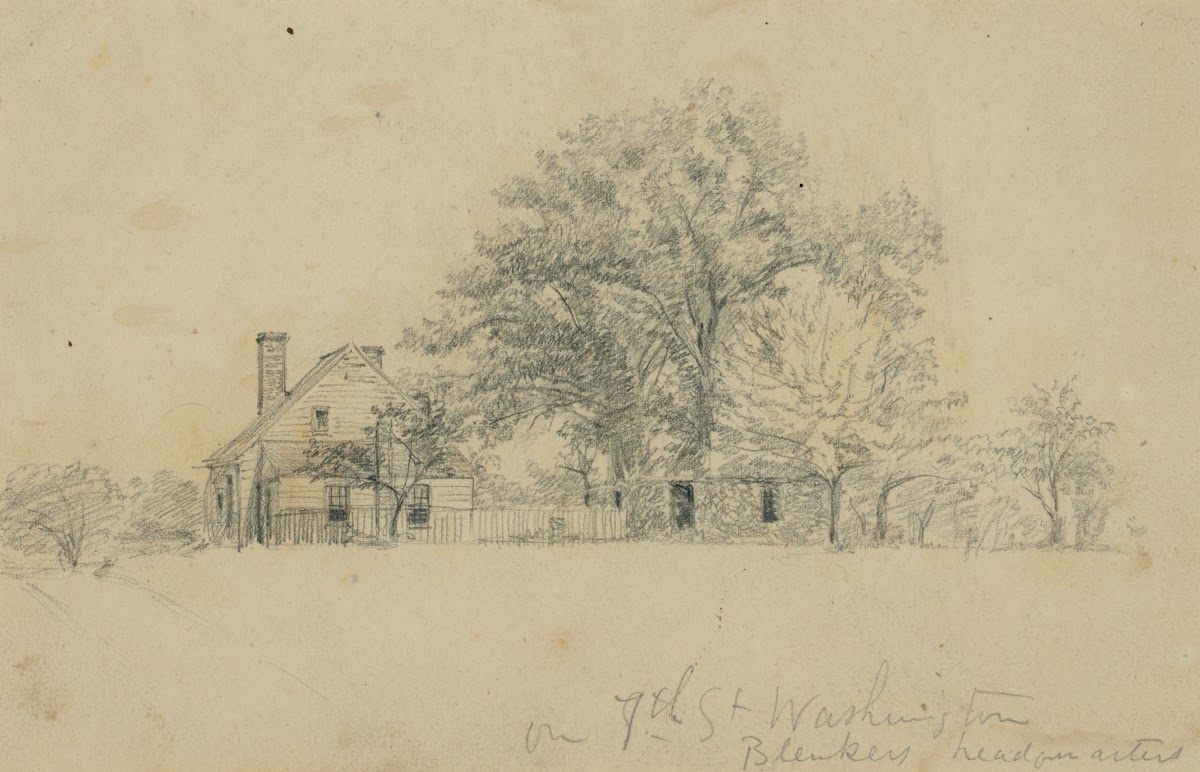 On 7th St Washington Blenkers headquarters 1862 1863