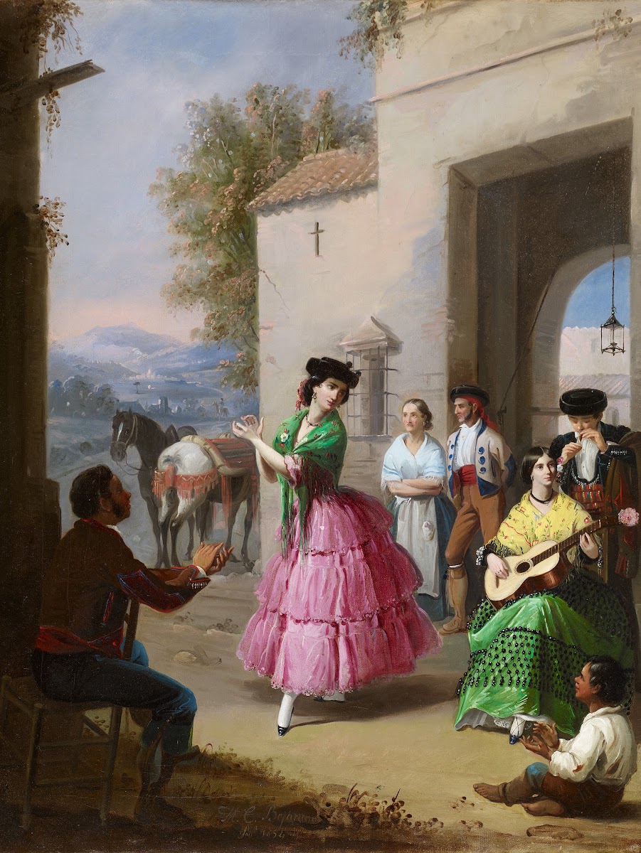 Cheering at the Gates of the Farm 1854