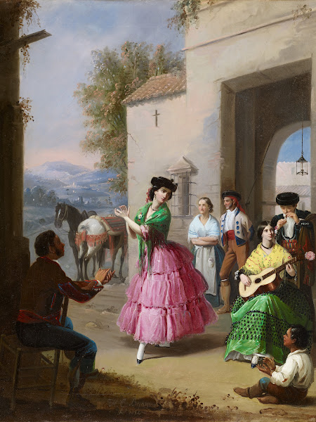 Cheering at the Gates of the Farm 1854
