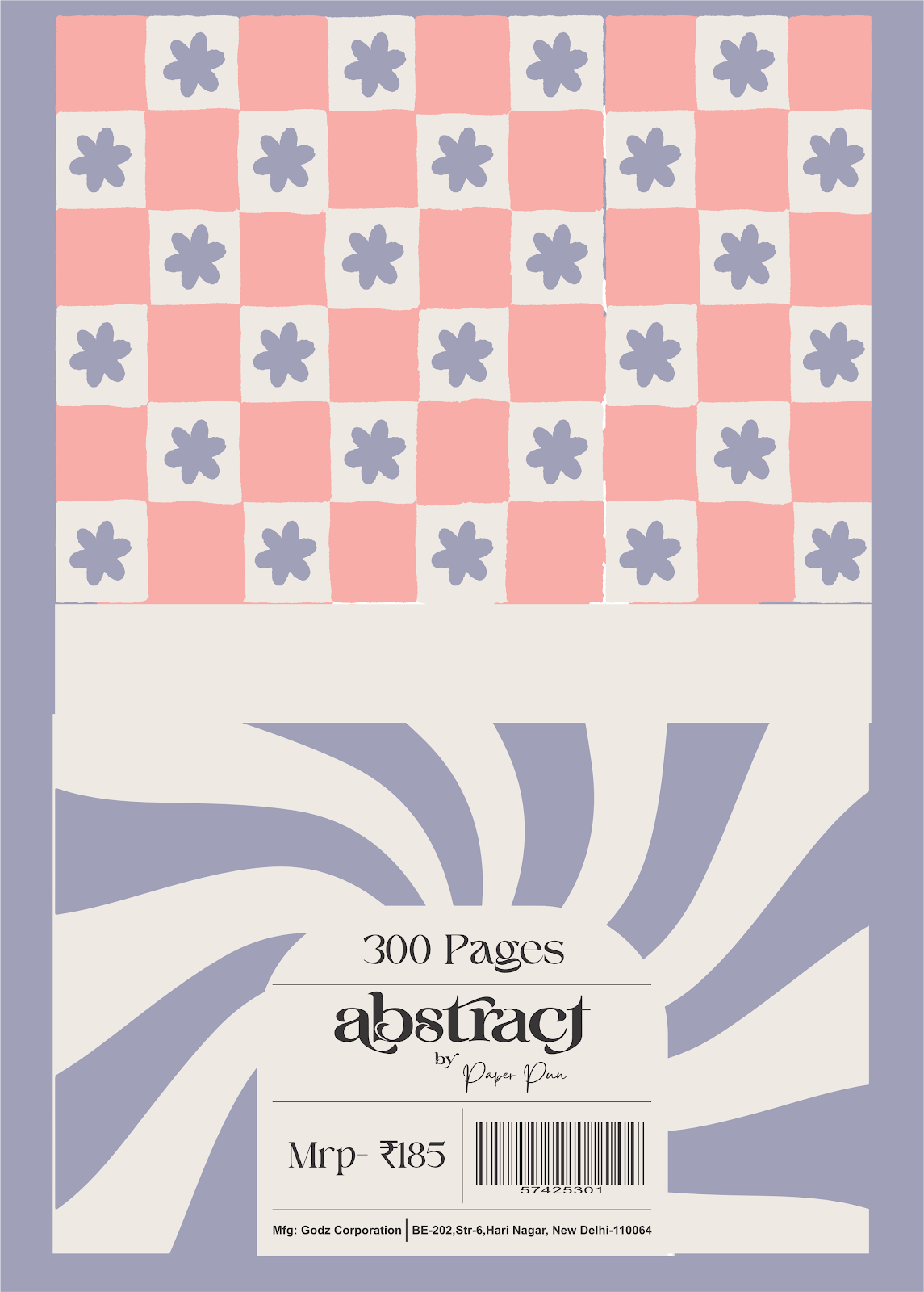 A4 Spiral Notebooks — 300 Pages (Pack of 3 Assorted Designs)
