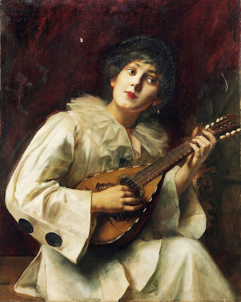 Pierette Playing The Lute 1909