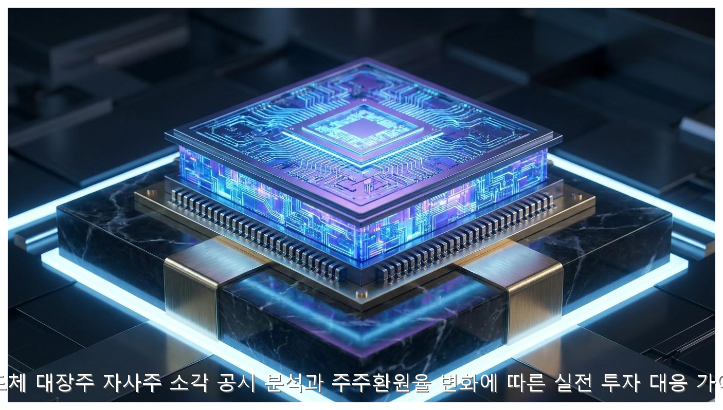 반도체 대장주 자사주 소각 공시 분석과 주주환원율 변화에 따른 실전 투자 대응 가이드 핵심 안내 및 분석 인포그래픽 (4)