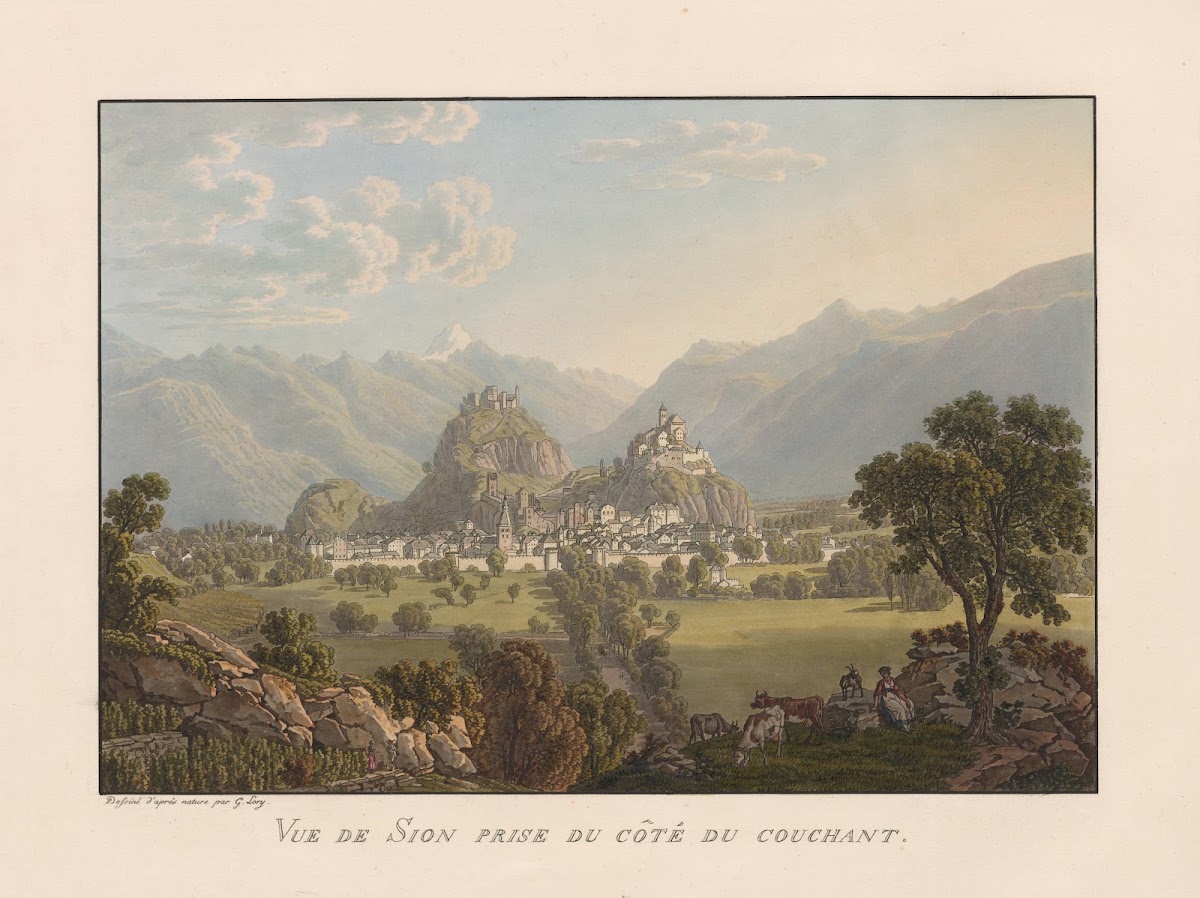 Vue de Sion prise du Côté du Couchant 1811