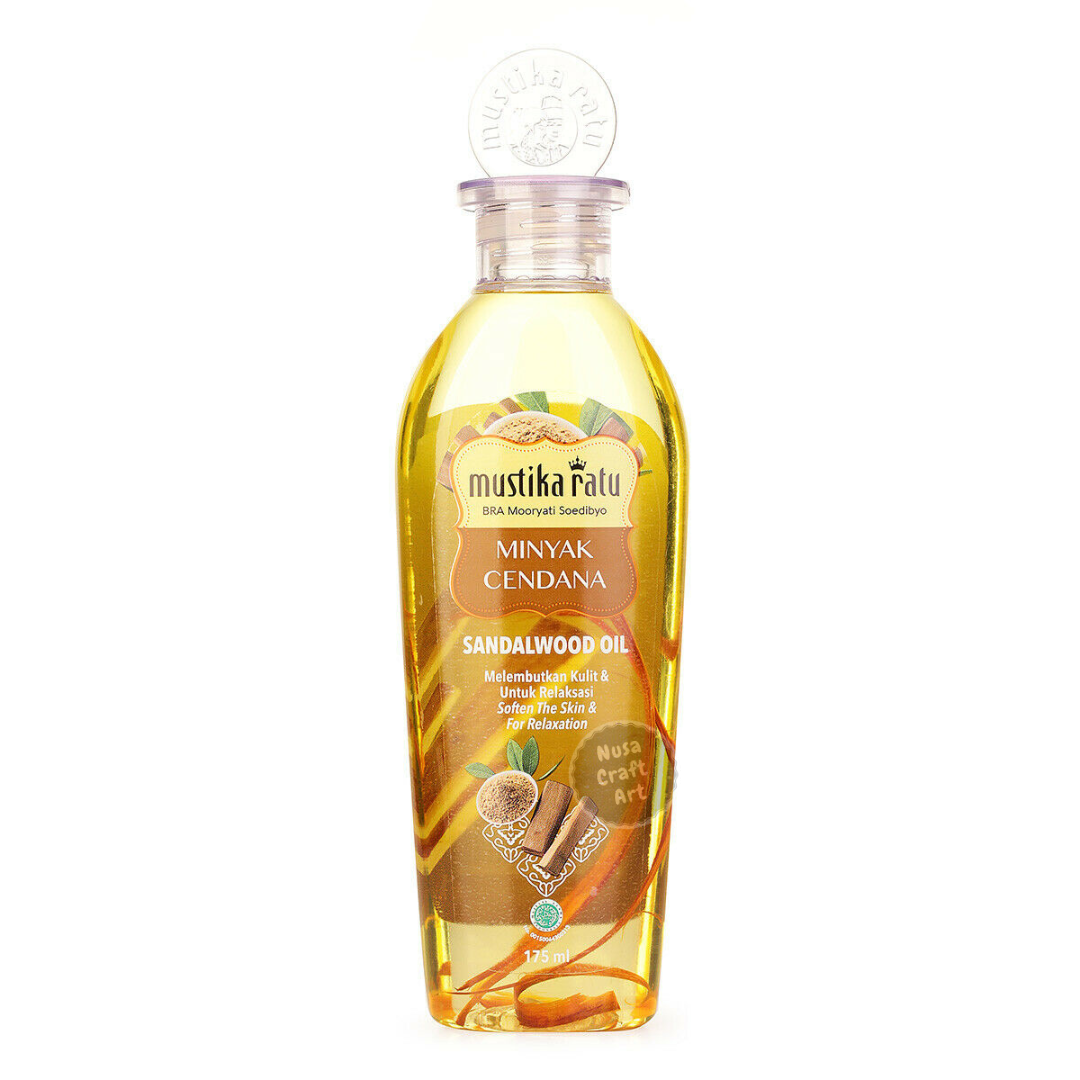 Mustika Ratu Cendana Sandalwood Oil Essential For Soften Skin & Relaxation 175ml