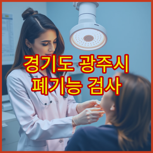 경기도 광주시 폐기능 검사 및 호흡기 평가 병원 정보