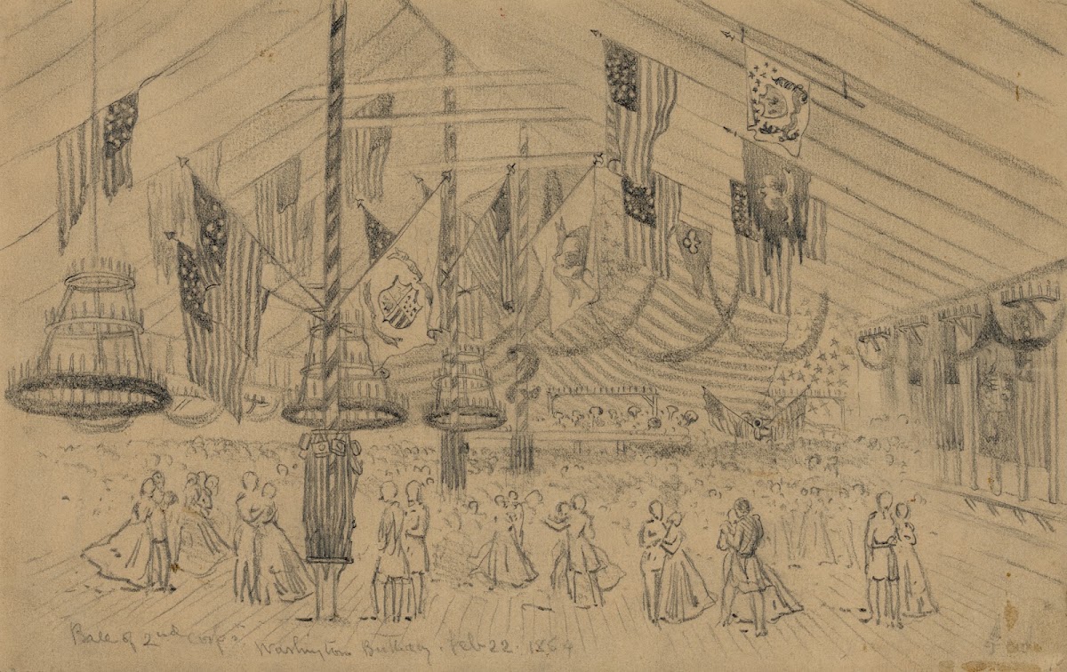 Ball of 2nd CorpsWashingtons birthday 1864