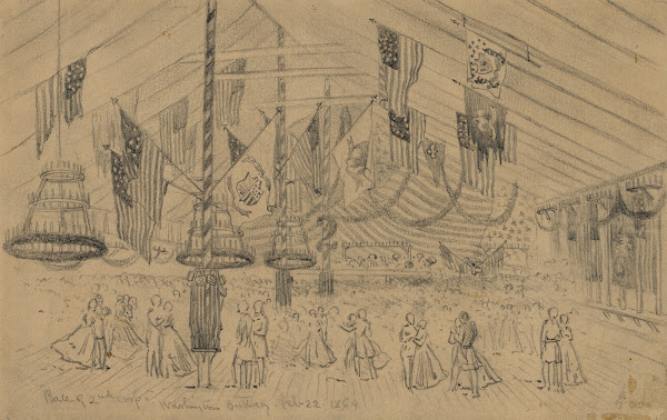 Ball of 2nd CorpsWashingtons birthday 1864