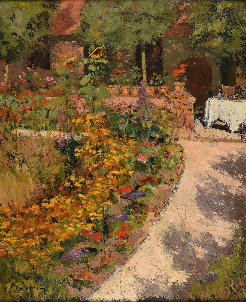Pergola  jardin fleuri before 1906