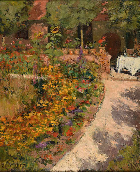 Pergola  jardin fleuri before 1906