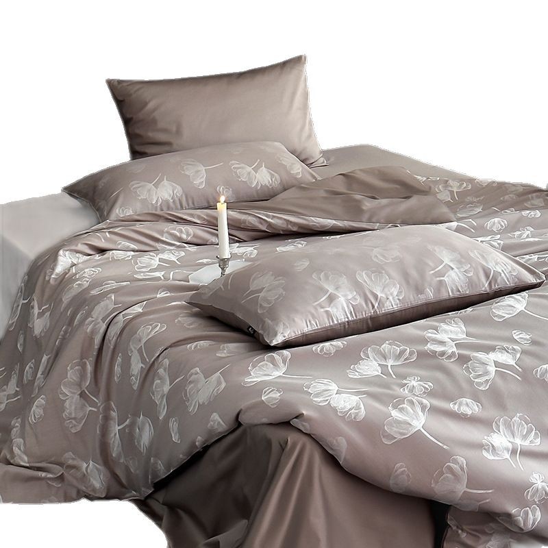 Tencel-Cotton Bedding Set, 4-Piece, Floral Pattern