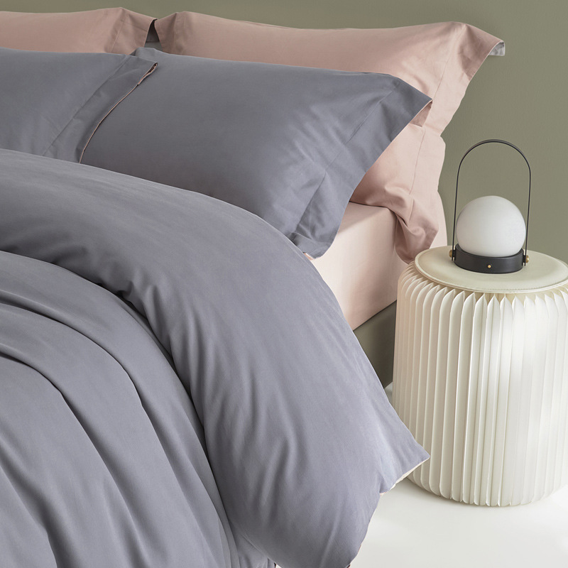 Cotton bedding set, 100s, brushed, 4-piece, modern