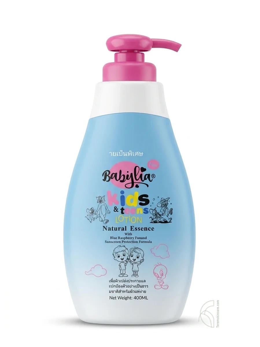 Babylia Kids & Teens Lotion Natural Essence with Blue Raspberry