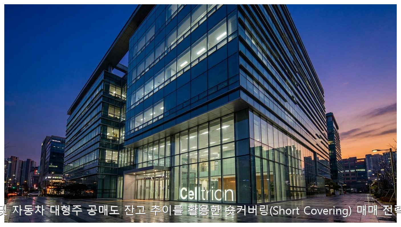 바이오 및 자동차 대형주 공매도 잔고 추이를 활용한 숏커버링(Short Covering) 매매 전략 가이드 핵심 안내 및 분석 인포그래픽 (8)