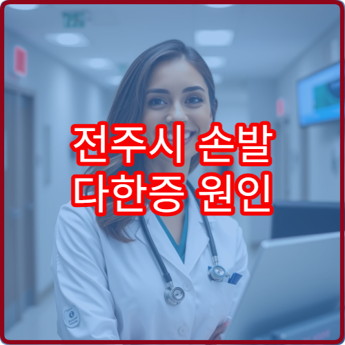 전주시 손발 다한증 원인 진단과 약물·시술 치료 전문 병원