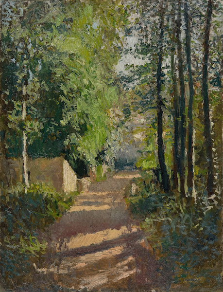 Allée sous bois Normandie 1882