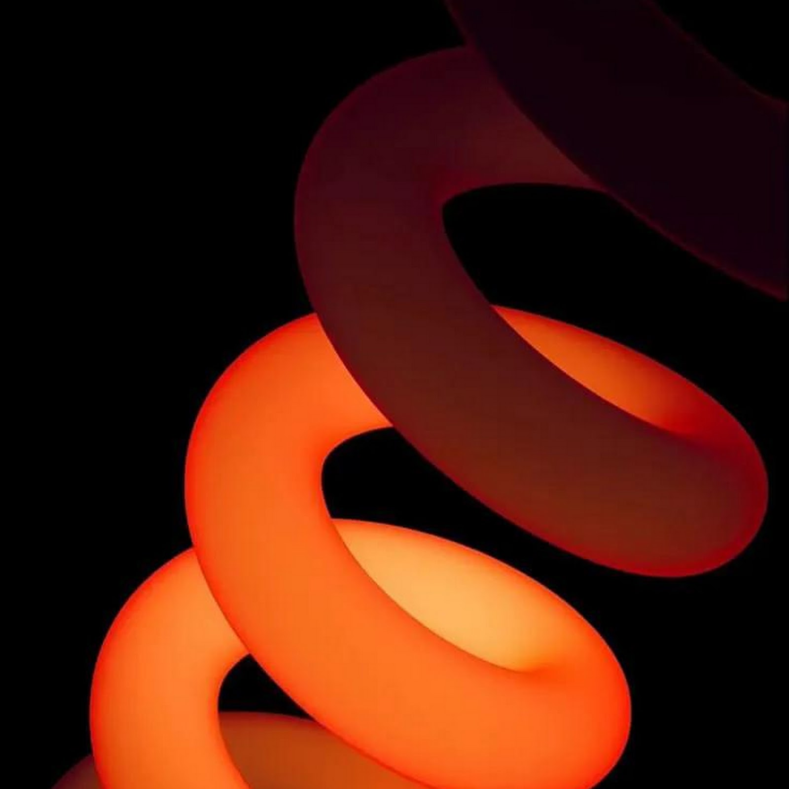 Download Orange, Spiral, Gradient, Abstract iPhone