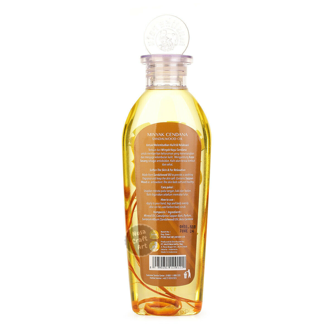 Alternative view of Mustika Ratu Cendana Sandalwood Oil Essential For Soften Skin & Relaxation 175ml