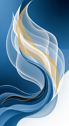 Abstract Blue Spirit Canvas