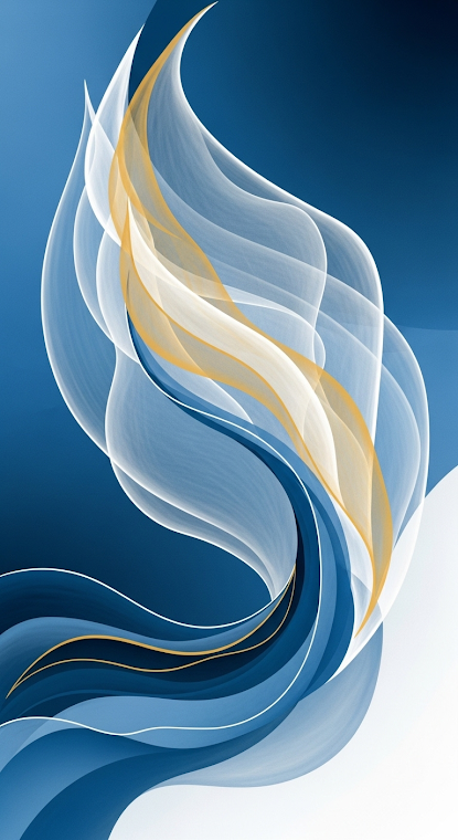 Abstract Blue Spirit Canvas