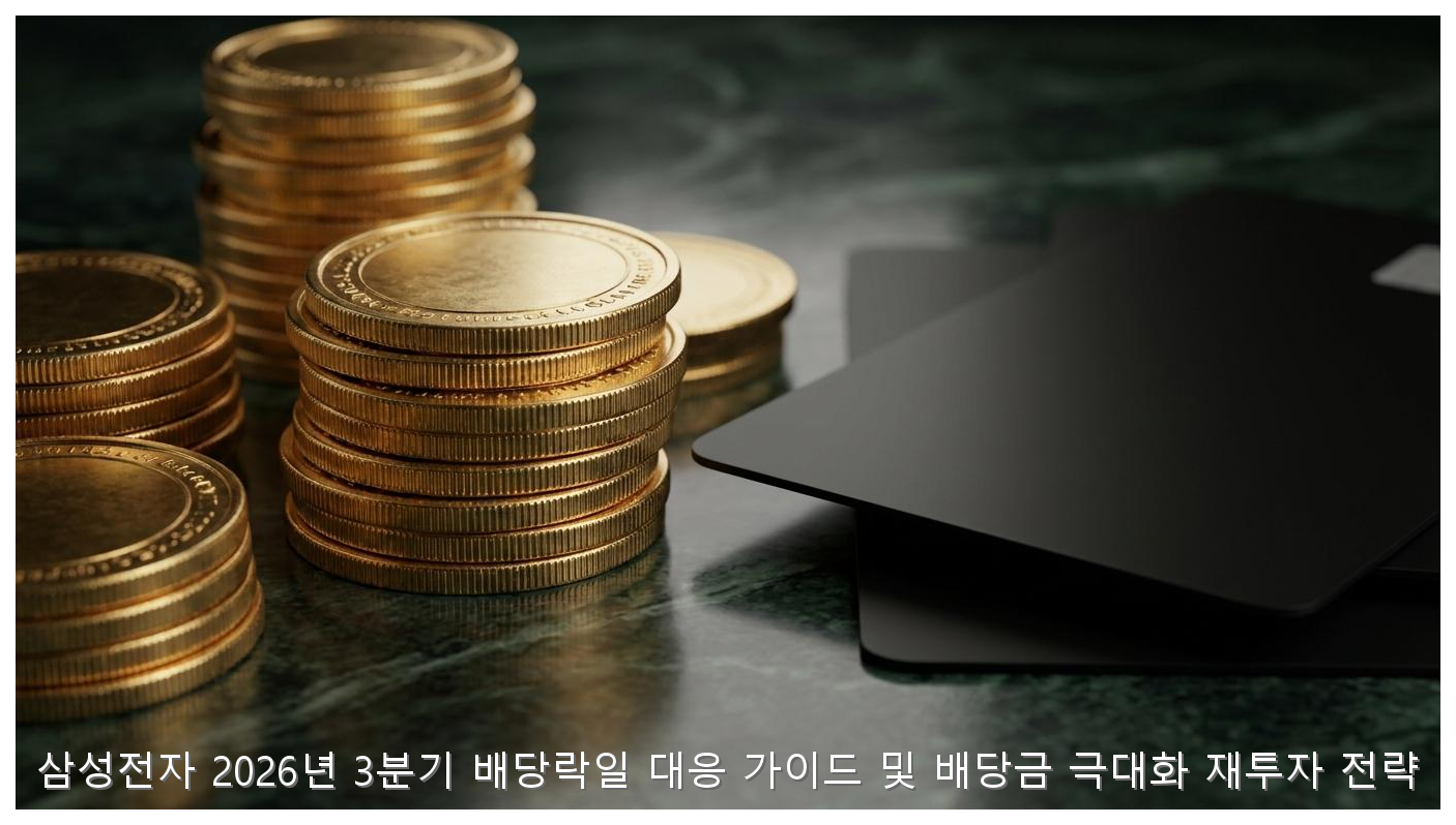 삼성전자 2026년 3분기 배당락일 대응 가이드 및 배당금 극대화 재투자 전략 핵심 안내 및 분석 인포그래픽 (4)