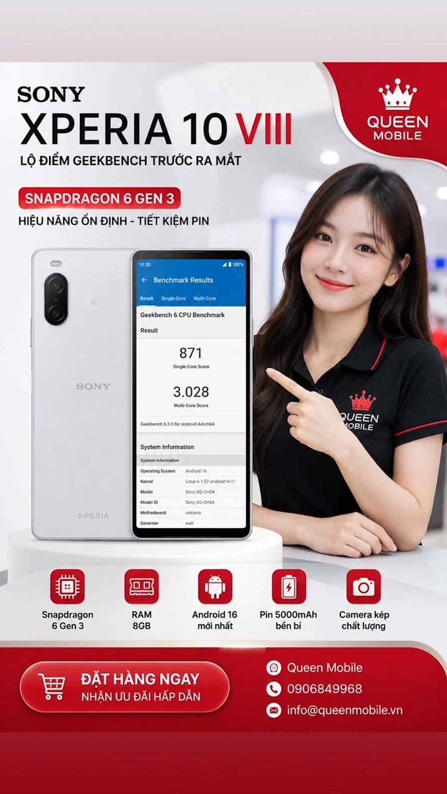 Sony Xperia 10 VIII раскрывает результаты Geekbench перед запуском, Snapdragon 6 Gen 3 заставляет пользователей спорить