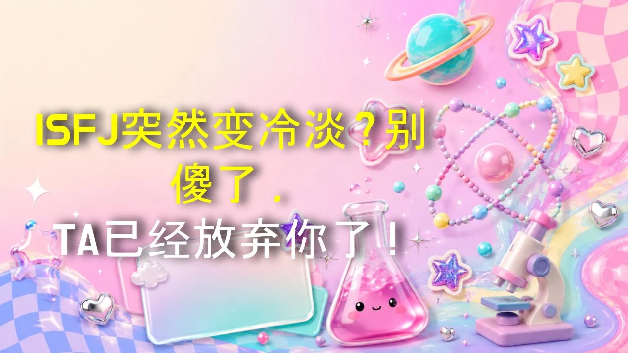 ISFJ突然变冷淡？别傻了，TA已经放弃你了！