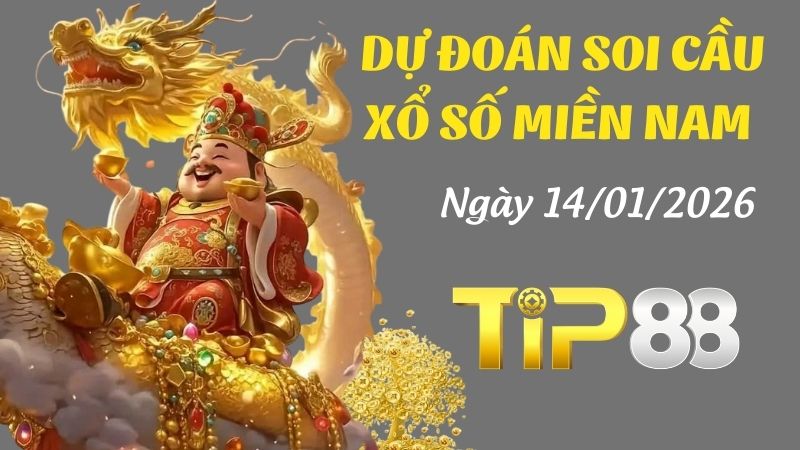 Dự đoán soi cầu xổ số miền Nam ngày 14/01/2026