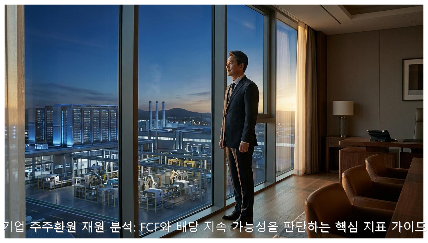 기업 주주환원 재원 분석: FCF와 배당 지속 가능성을 판단하는 핵심 지표 가이드 핵심 안내 및 분석 인포그래픽 (6)
