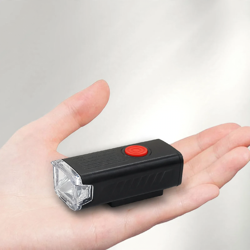 Bicycle light set with front and rear light