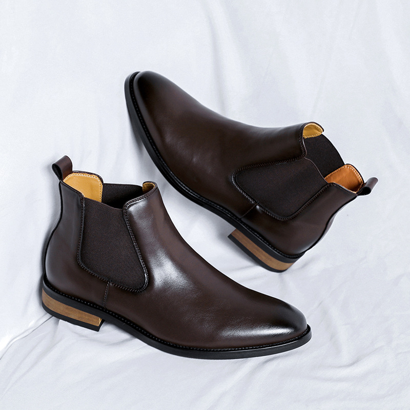 Herren-Chelsea-Stiefel, elegant, spitz zulaufend