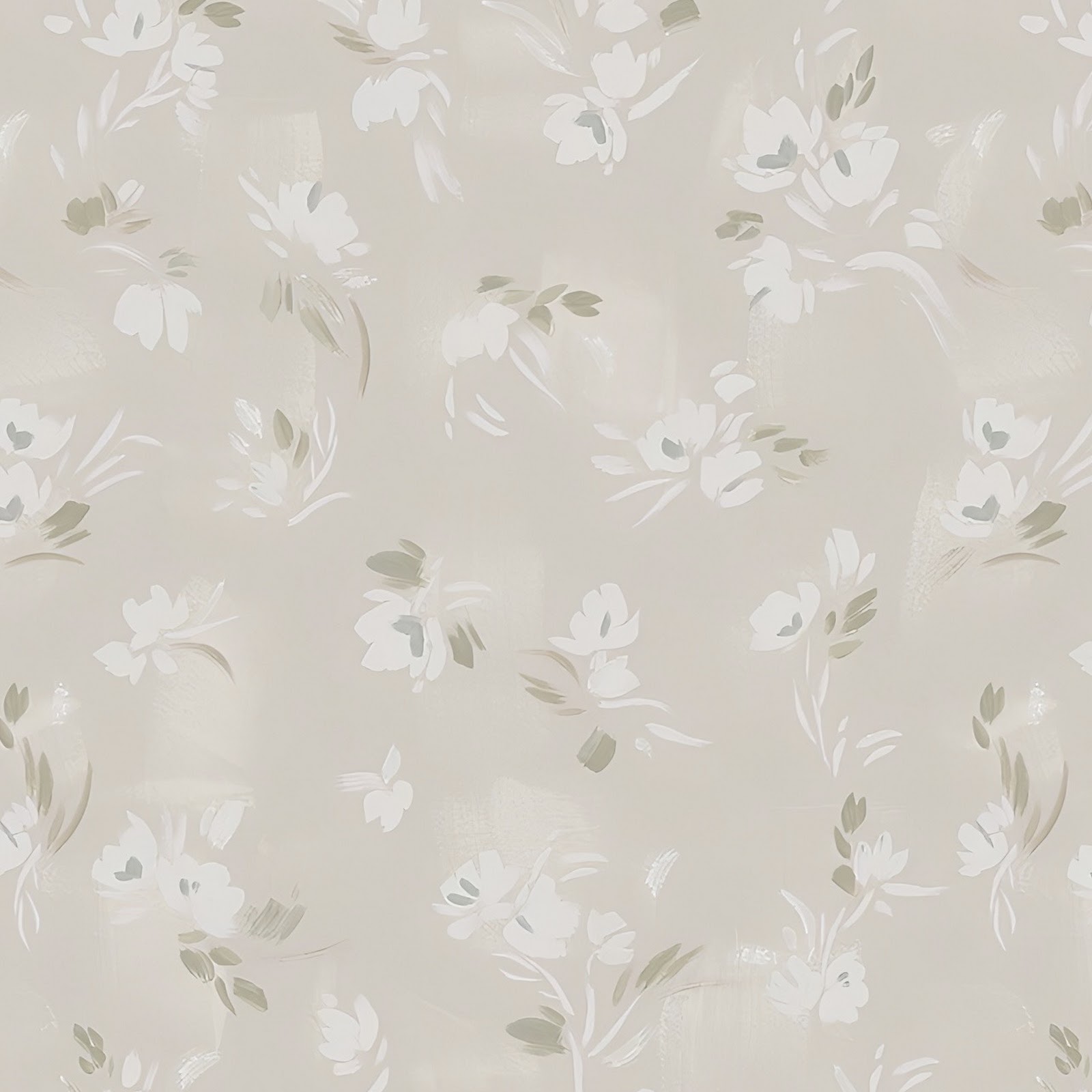 Download Soft White Floral Pattern Full HD iPhone