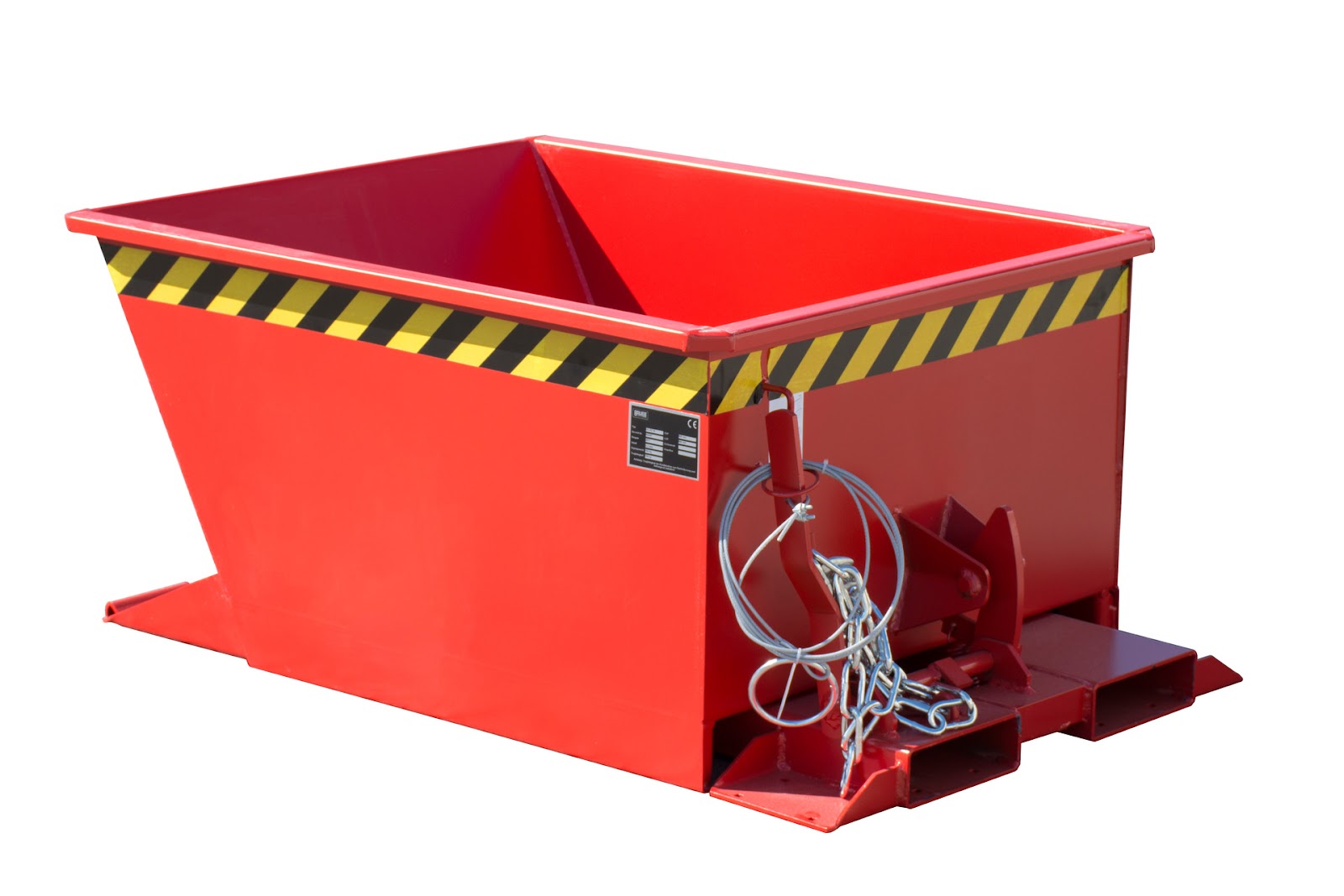 Kiepcontainer GU-RZ 30, gelakt, Vuurrood