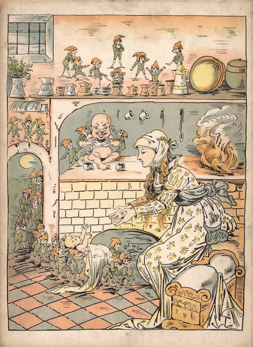 The elves How the rooster got up on the church tower 1879