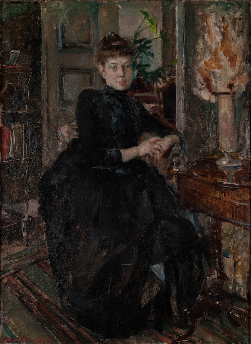 Portrait of Mary Slöör the artists fiancée 1887