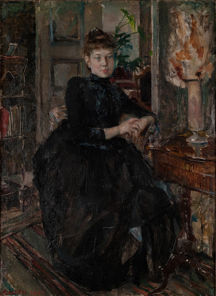 Portrait of Mary Slöör the artists fiancée 1887